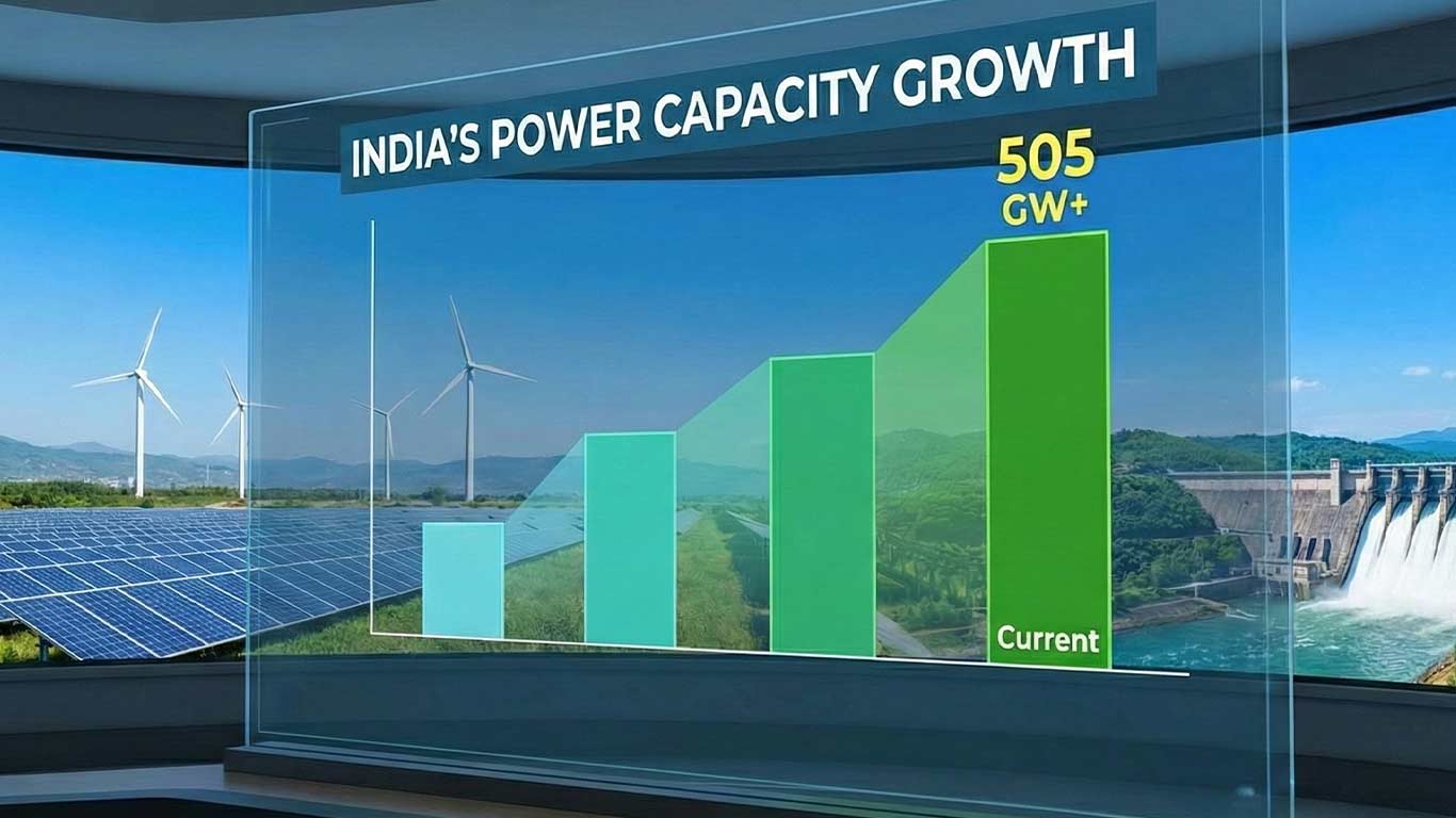 India’s Installed Power Capacity Crosses 505 GW, Non-Fossil Sources Account For Over 51%
