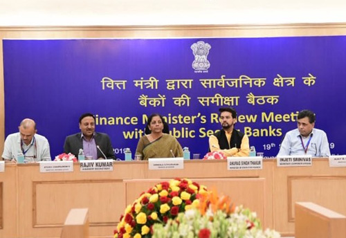 Fin Min reviews performance of banks with focus on supporting credit needs of various sectors including MSMEs 