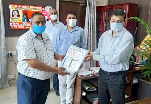 MSMEs in Samba hands over PPE Kits, Masks to district officials