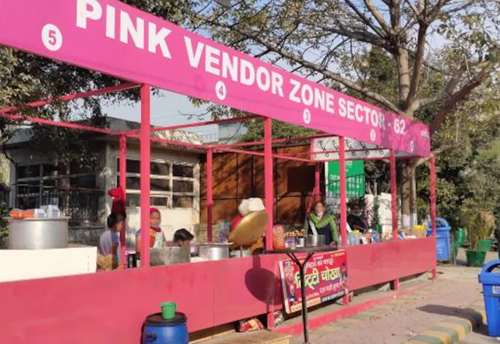 Pink vending zone business yet to pick up in Noida