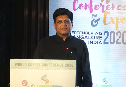 Make Indian coffee a brand recognized worldwide & formulate ways to make India a sustainable destination for coffee: Piyush Goyal