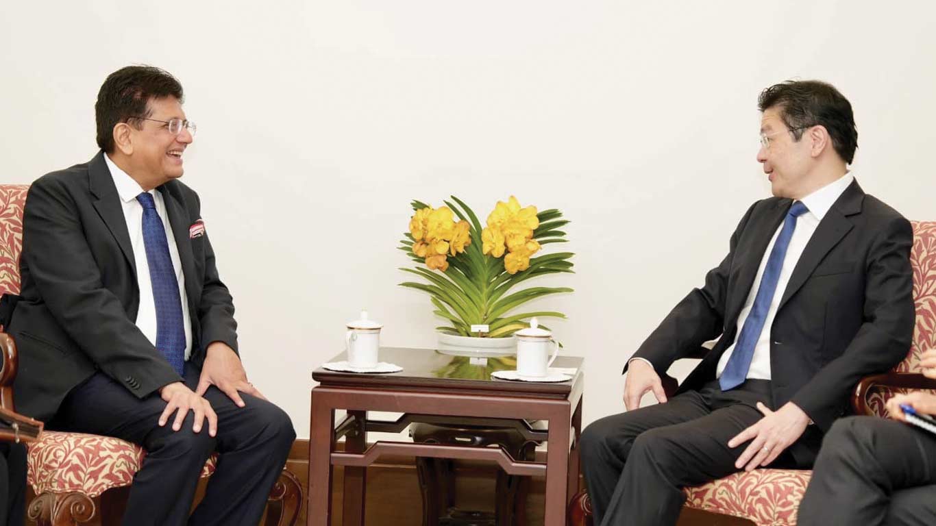 Piyush Goyal Woes Singapore Investment In Manufacturing, Infrastructure & Green Transition