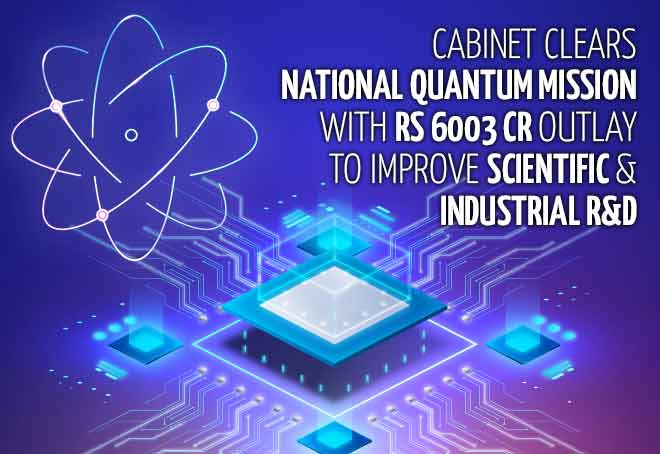 Cabinet clears National Quantum Mission with Rs 6003 crore outlay to improve scientific & industrial R&D