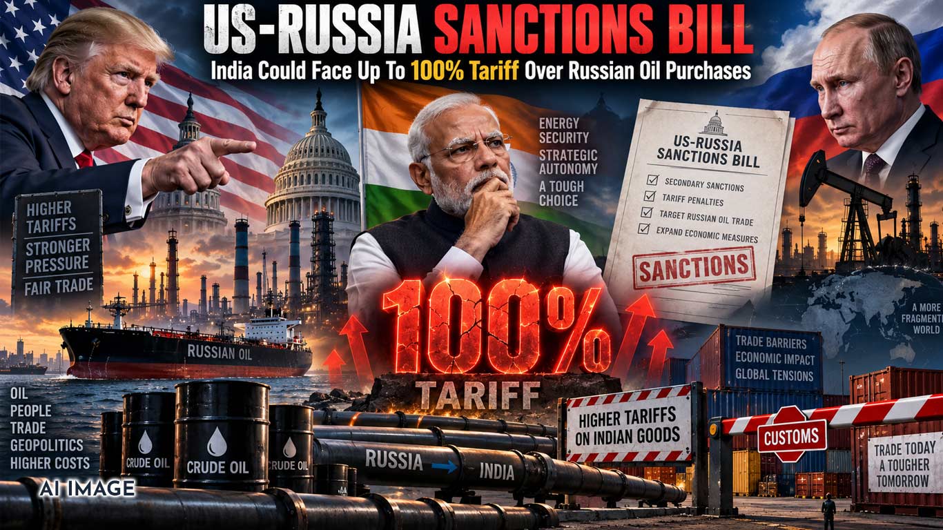 US Russia Sanctions Bill: India Among Countries Named for Up to 100% Tariffs Under Proposed Amendment