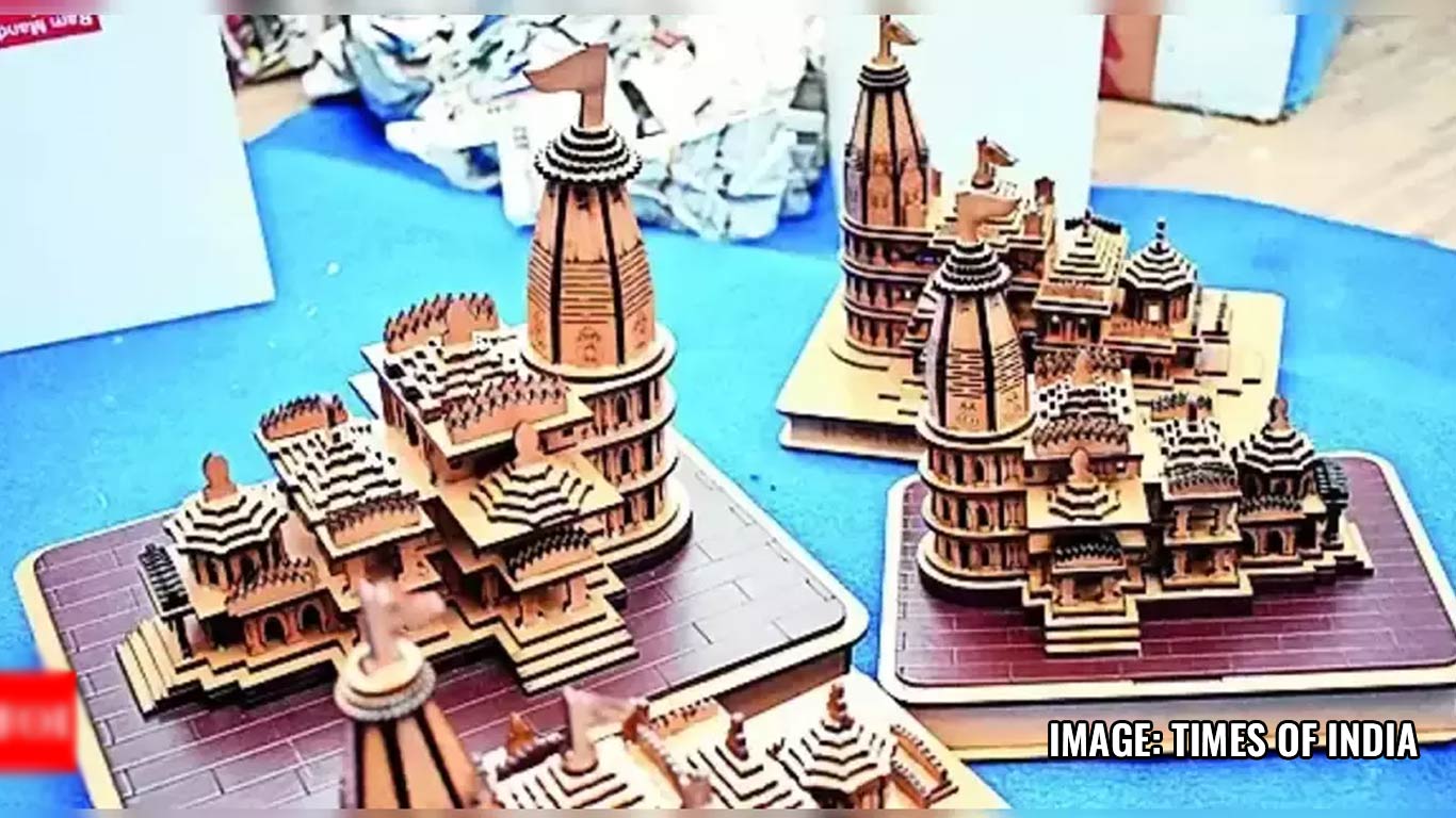 Over 1 Lakh Pinewood Models Of Ram Temple Sold Out