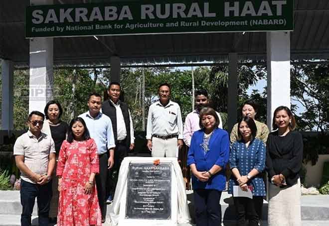 NABARD funded rural haat opens in Sakraba, Nagaland