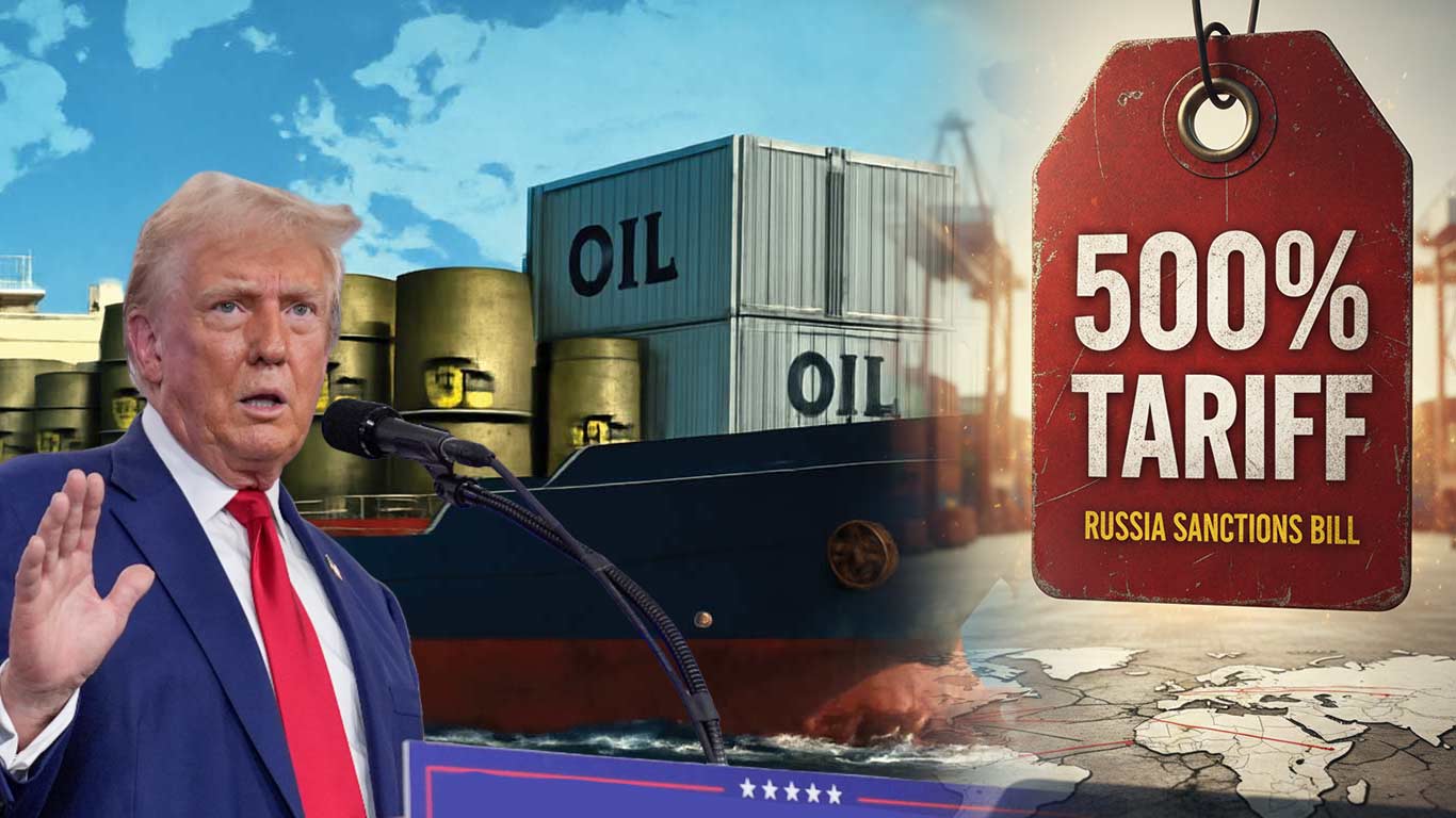 Trump Gives Nod to Russia Sanctions Bill Proposing Upto 500% Tariff On Nations Buying Russian Oil