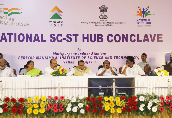 MoS MSME encourages SC, ST entrepreneurs of Tamil Nadu to use central schemes meant for them
