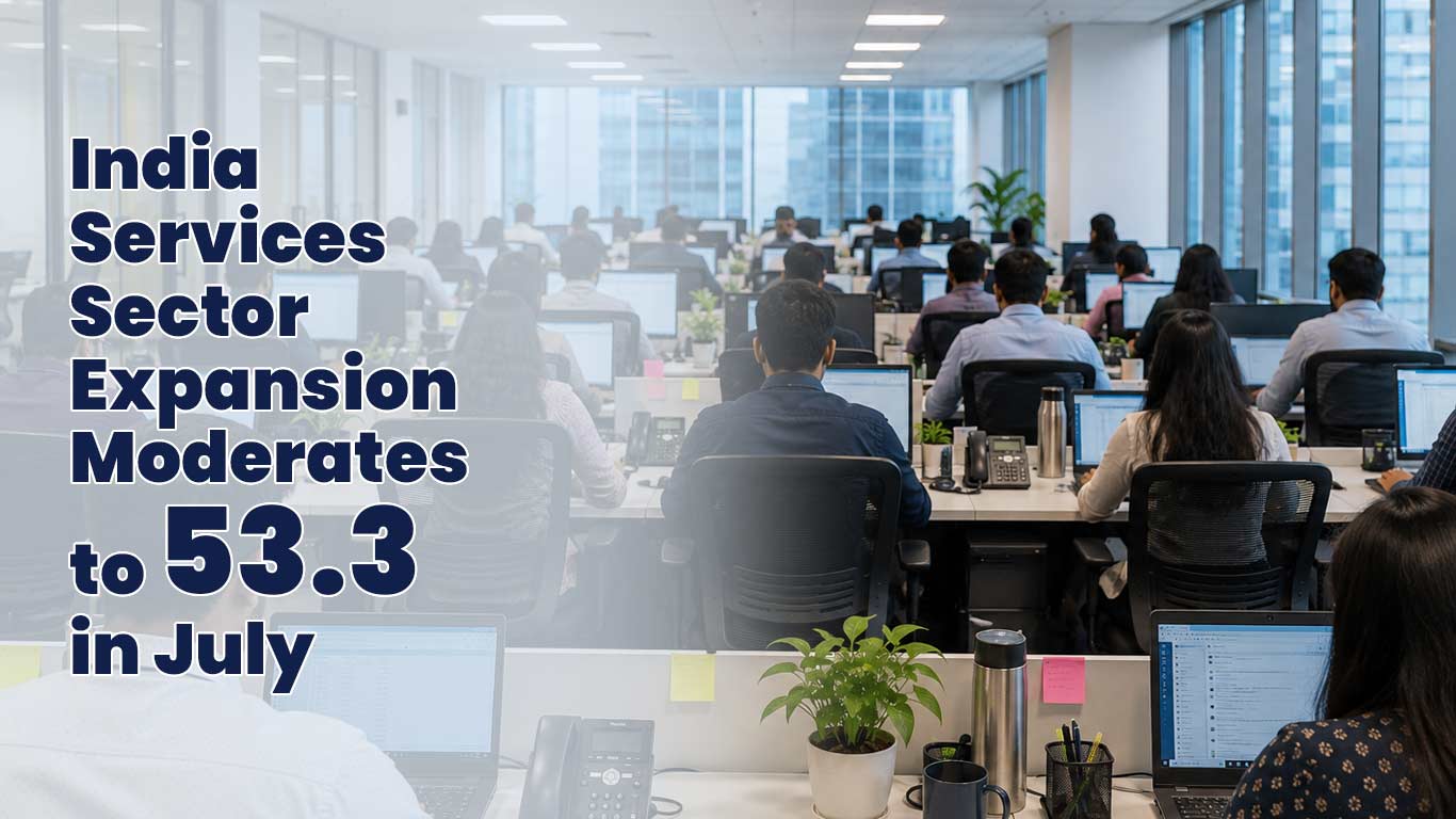 India Services Sector Expansion Moderates to 53.3 in July Despite Rebound in Hiring: HSBC