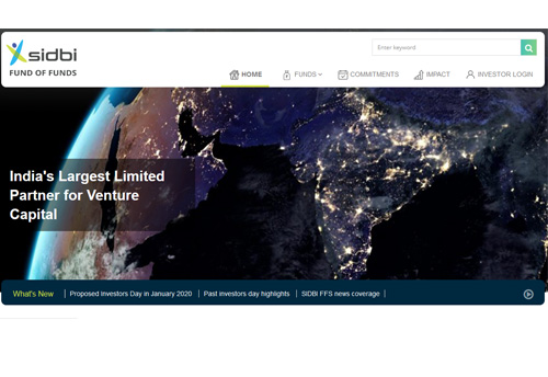 SIDBI announces launch of website for its Fund of Funds operations