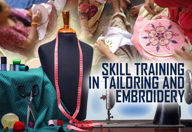 Skill training in tailoring and embroidery underway in Kamle, Arunachal Pradesh