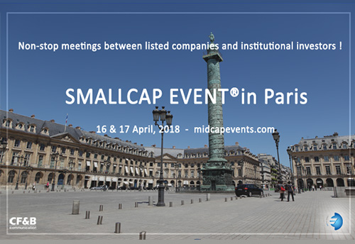 Paris to host CF&B SmallCap Event for small and medium enterprises 