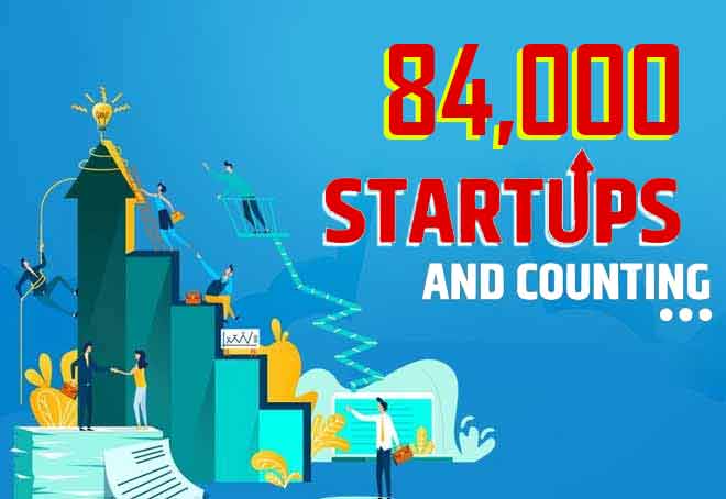 Number of recognized Start-ups in India crosses 84000 covering 56 sectors