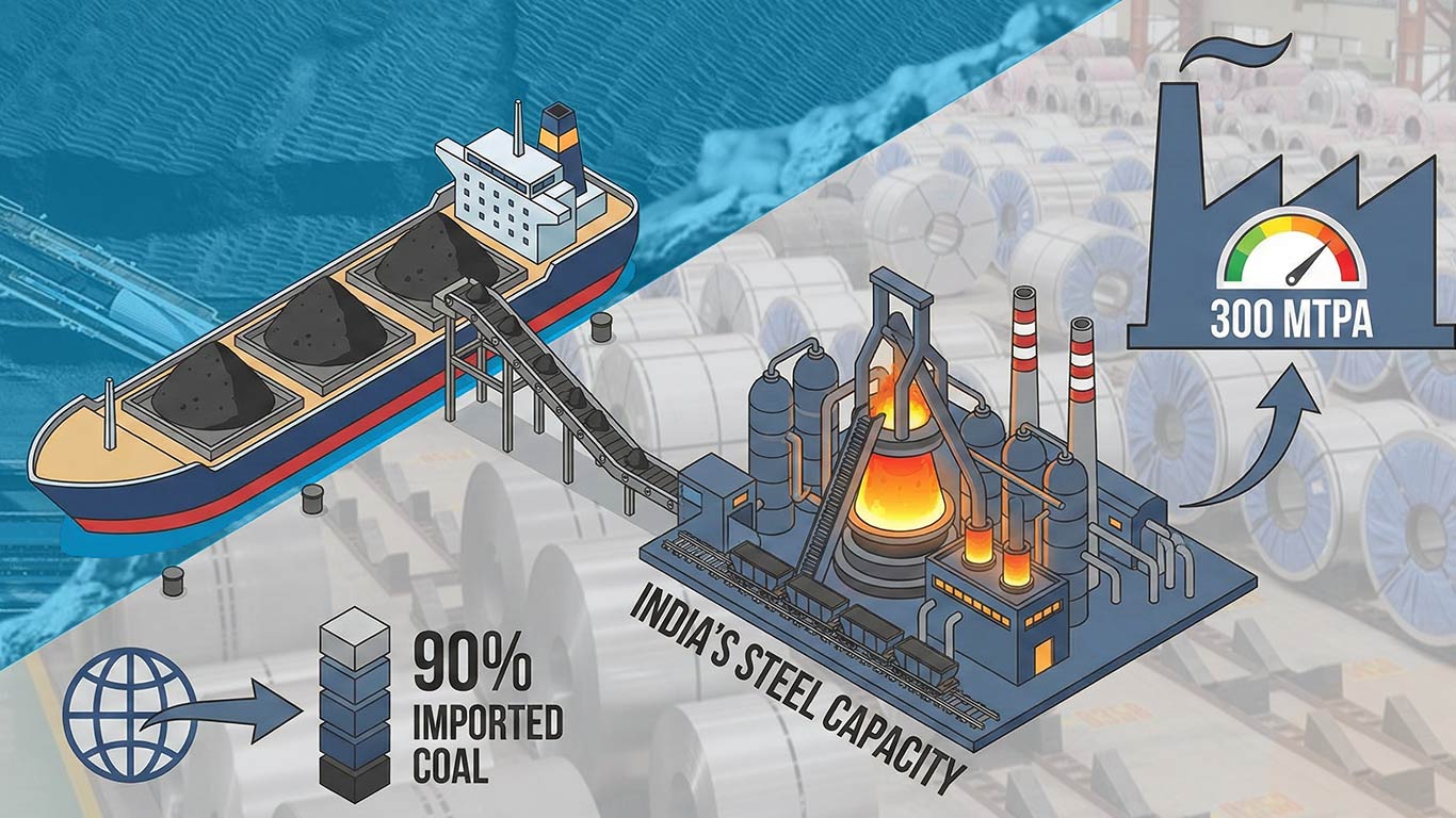 Steel Capacity Expansion May Deepen Met Coal Import Dependence: IEEFA