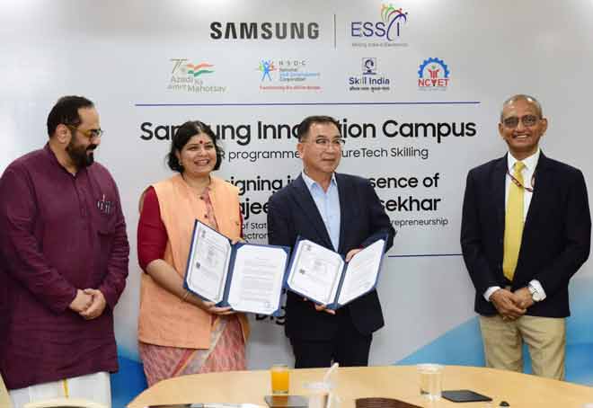 Electronics Skill Council inks pact with Samsung to train youth with industry relevant skills
