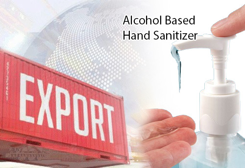 DGFT allows export of all alcohol-based hand sanitizers