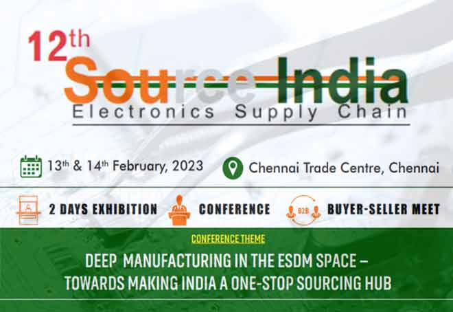 ELCINA to host 12th Source India–Electronics Supply Chain event in Chennai from 13th Feb