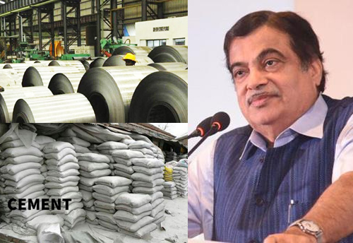 Gadkari warns Steel & Cement industry of using alternatives, if prices are not lowered