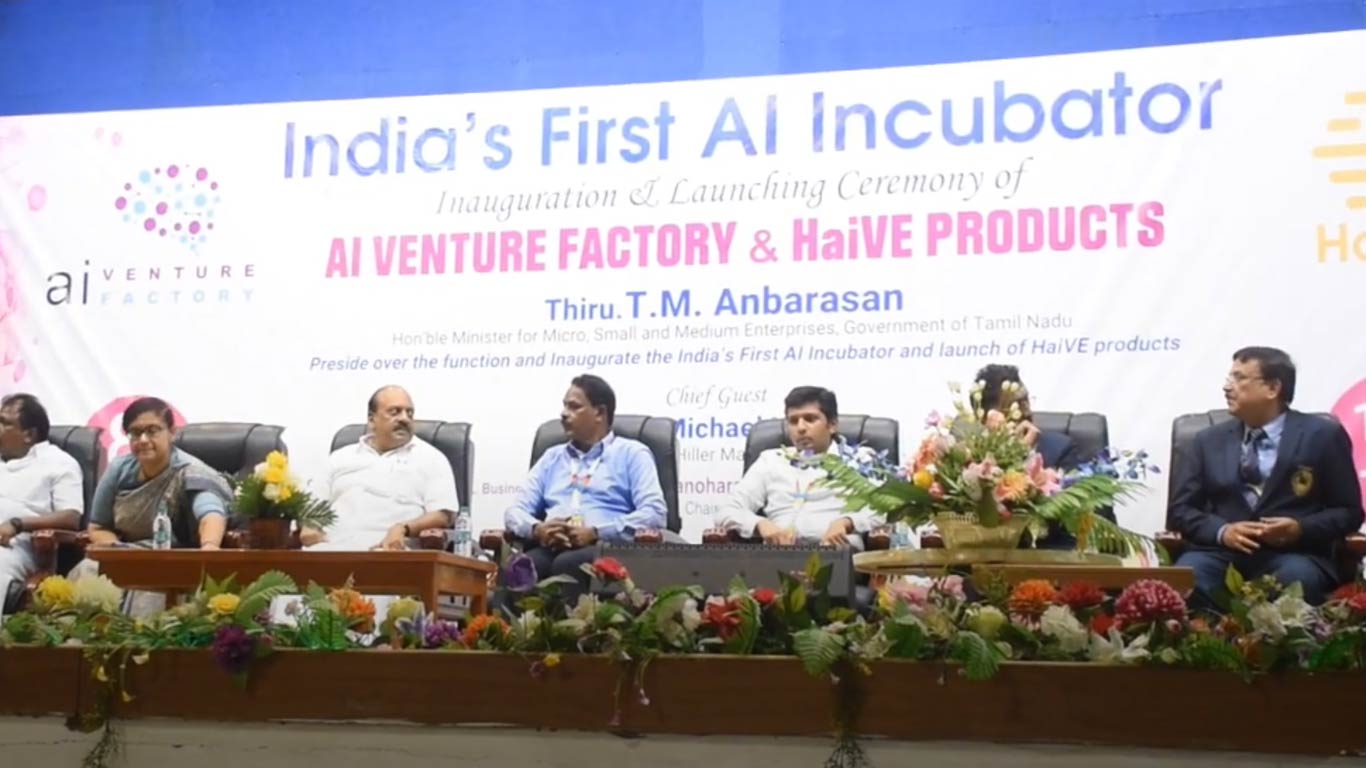 Tamil Nadu Unveils India’s First Al Incubator