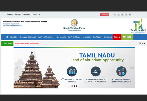 TN govt working on single window portal to make it more comprehensive