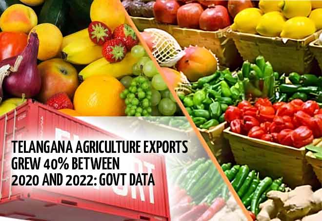 Telangana agriculture exports grew 40% between 2020 and 2022: Govt data