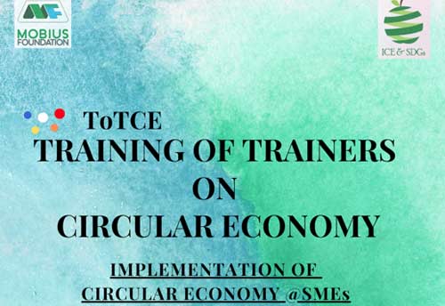 ICE & Mobius to conduct 3 days MSMEs training program on circular economy from 15-17 Nov