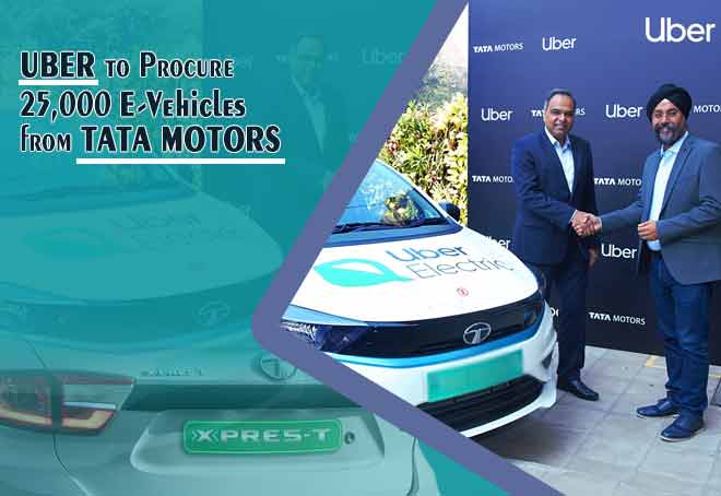 Uber to procure 25,000 E-vehicles from Tata Motors