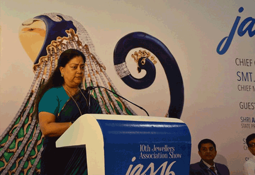 Gems & Jewellery sector has immense potential to create jobs: Vasundhara Raje
