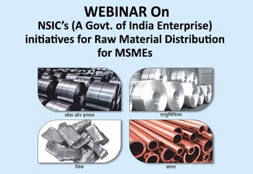 FOSMI & NSIC to organise webinar for MSMEs on 9 Nov