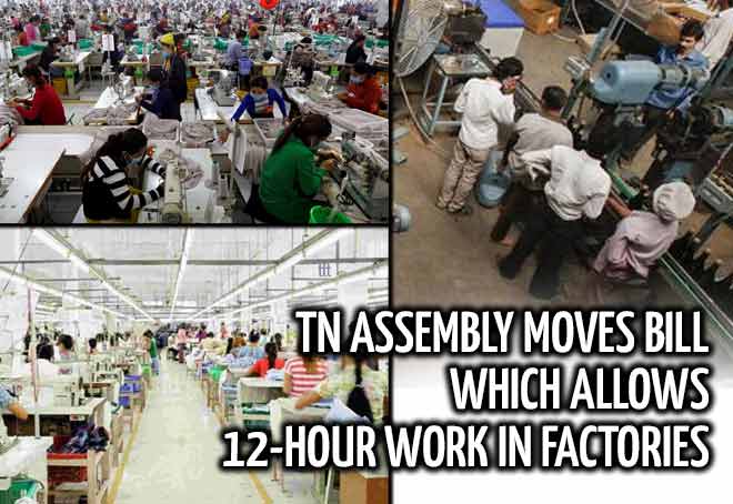 TN Assembly moves bill which allows 12-hour work in factories
