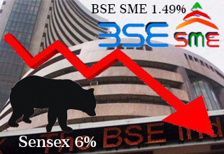 Bloodbath on D-Street pulls down BSE SME by 1.49%; Sensex down by over 6% 