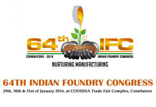 Indian Foundry Congress to be held in Coimbatore from Jan 29-31