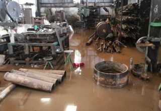 Rain causes immense damage to industries in Yadavagiri Industrial Area